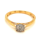 (MIA) Anillo con diamante en oro amarillo 18kt.