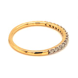 Anillo con diamantes en oro amarillo 14kt