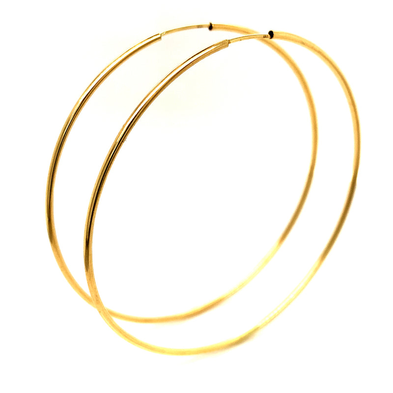 Argollas en oro amarillo 18k