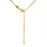 Collar de cuarzo onix en oro amarillo 14KT