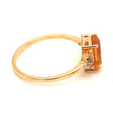 Anillo de citrino en oro amarillo 18k  ANTES: $849.00