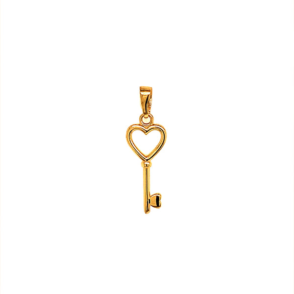 Dije (llave) en oro amarillo 18k