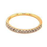 Anillo con diamantes en oro amarillo 14kt