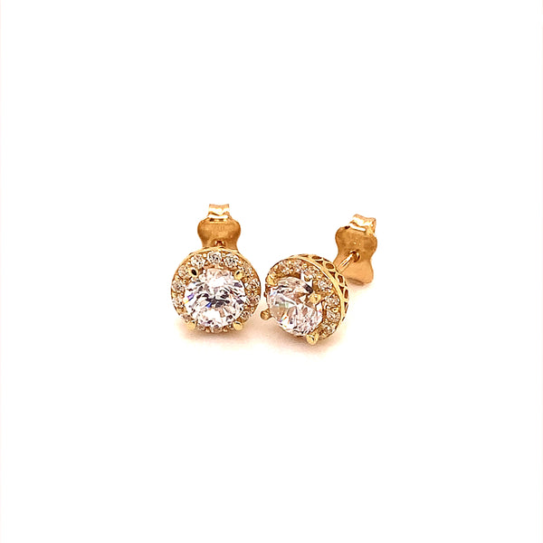 Aretes (circones) en oro amarillo 10kt