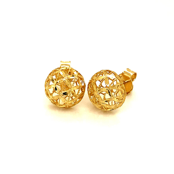 Aretes (filigrana) en oro amarillo 10kt