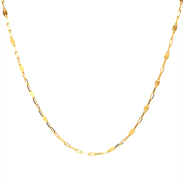 Cadena (maciza) 50cm en oro amarillo 18kt