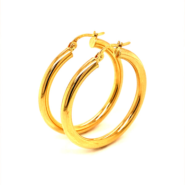 Argollas en oro amarillo 18k