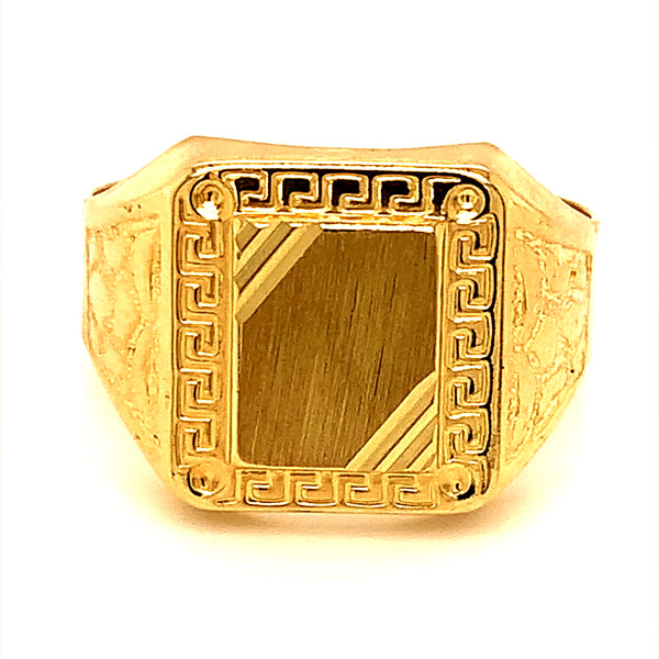 Anillo para caballero en oro amarillo 10kt.