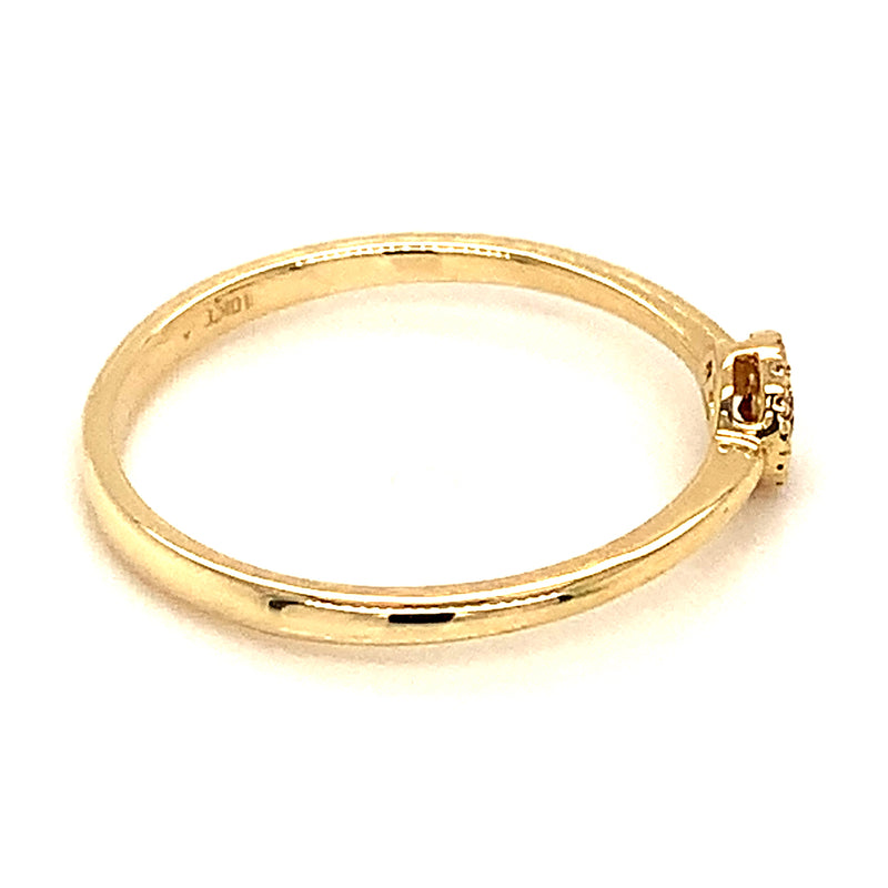 Anillo de citrino en oro amarillo 10kt.