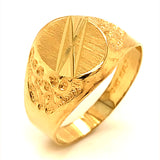 Anillo para caballero en oro amarillo 10kt.