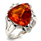 Anillo con cuarzo citrino en plata 925