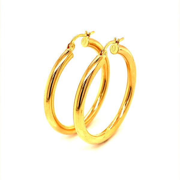 Argollas en oro amarillo 18k