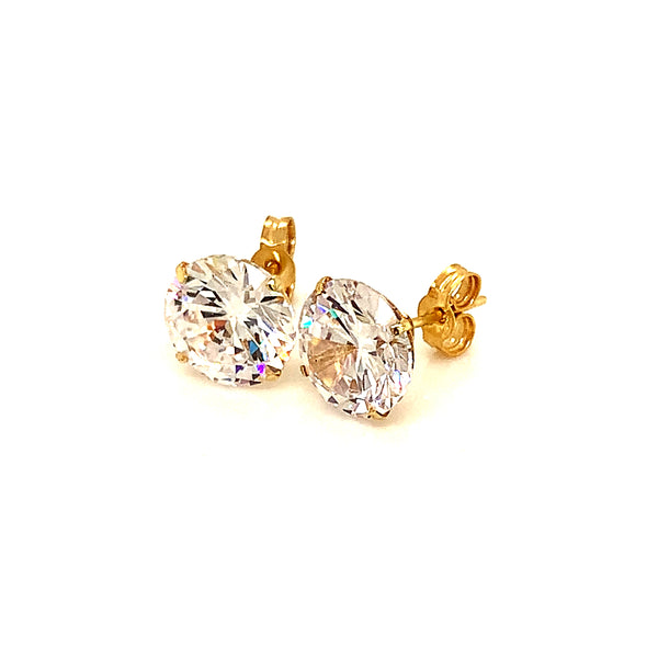 Aretes (circones) en oro amarillo 10kt