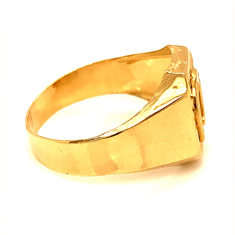 Anillo para caballero en oro amarillo 10kt.