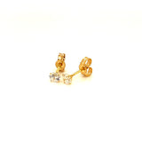 Aretes (circones) en oro amarillo 10kt