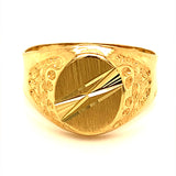 Anillo para caballero en oro amarillo 10kt.