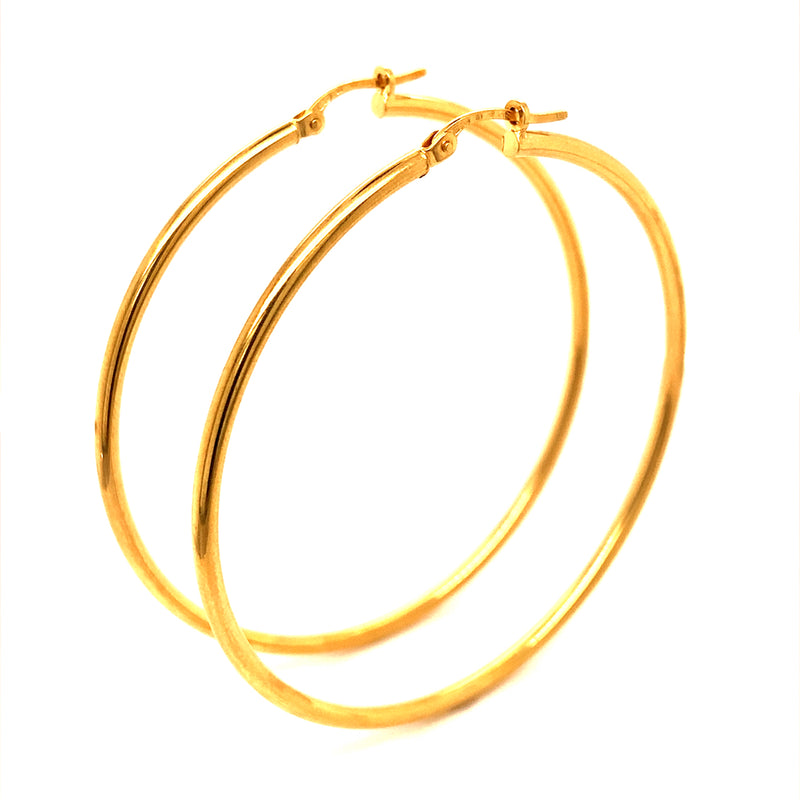 Argollas en oro amarillo 18k