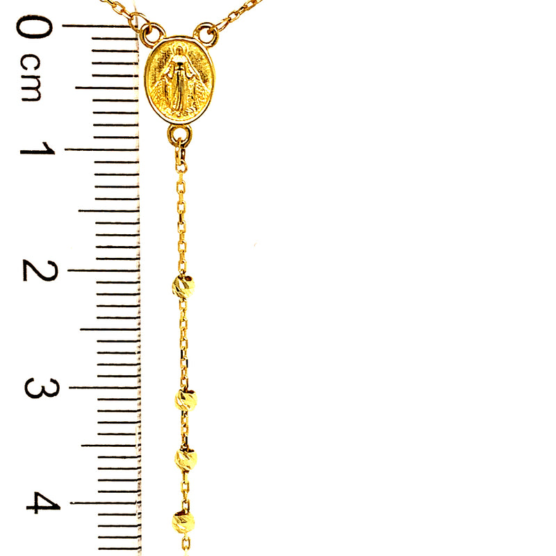 Rosario en oro amarillo 10kt. 50cm