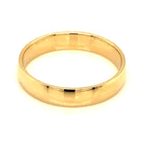 Banda comfort light 4mm en oro amarillo 10kt.