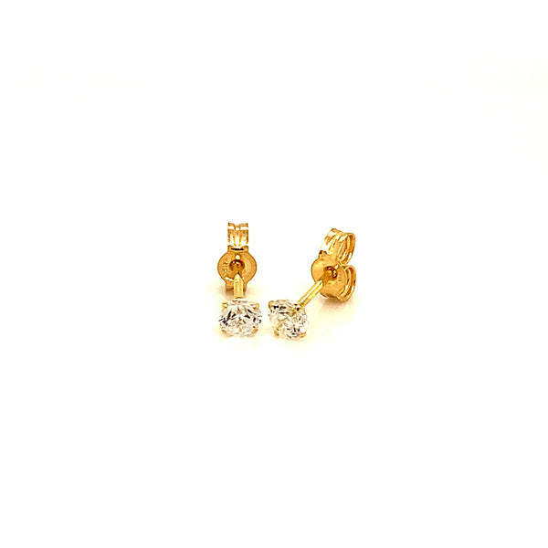 Aretes (circones) en oro amarillo 10kt