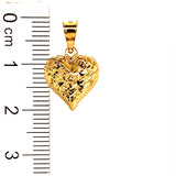 Dije (corazón) en oro amarillo 18k