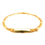 Pulsera (cartier hueca) en oro amarillo 10kt. 21CM