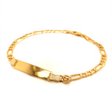 Pulsera (cartier hueca) en oro amarillo 10kt. 21CM