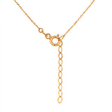 Collar doble (corazón e infinito) en oro amarillo 10kt. 42/45cm