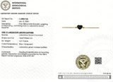 (LD) pulsera con zafiro de laboratorio en oro amarillo 14KT. 19cm