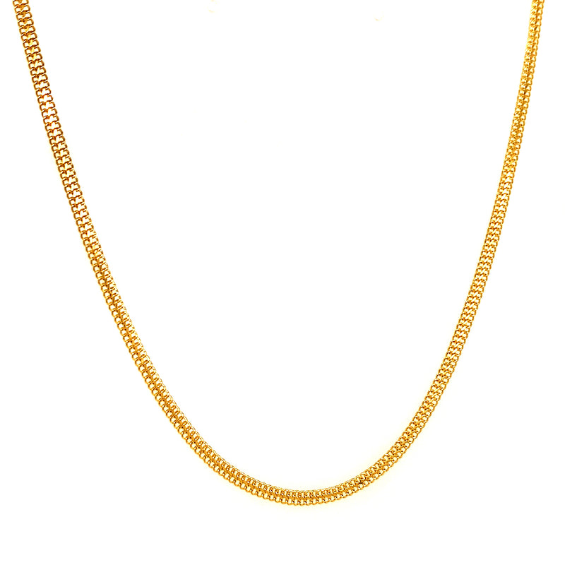 Cadena (sedusa) 50CM en oro amarillo 18k