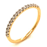 Anillo con diamantes en oro amarillo 14kt