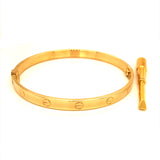 Caña estilo Cartier en oro amarillo 18kt