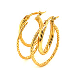 Argollas en oro amarillo 18k