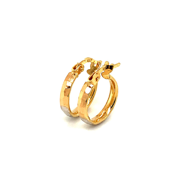 Argollas en oro 3 Tonos 18k