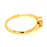 Anillo de Amatista en oro amarillo 10kt.