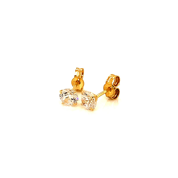 Aretes (circones) en oro amarillo 10kt