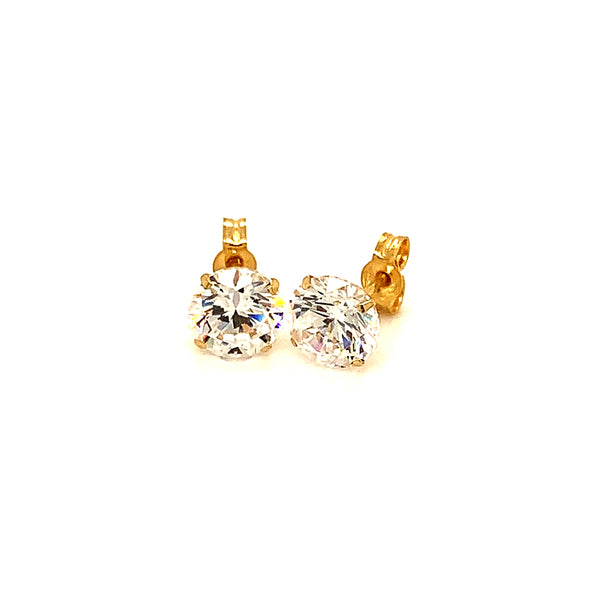 Aretes (circones) en oro amarillo 10kt