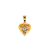 Dije (corazón) en oro 3 Tonos 18k