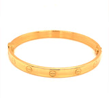 Caña estilo Cartier en oro amarillo 18kt