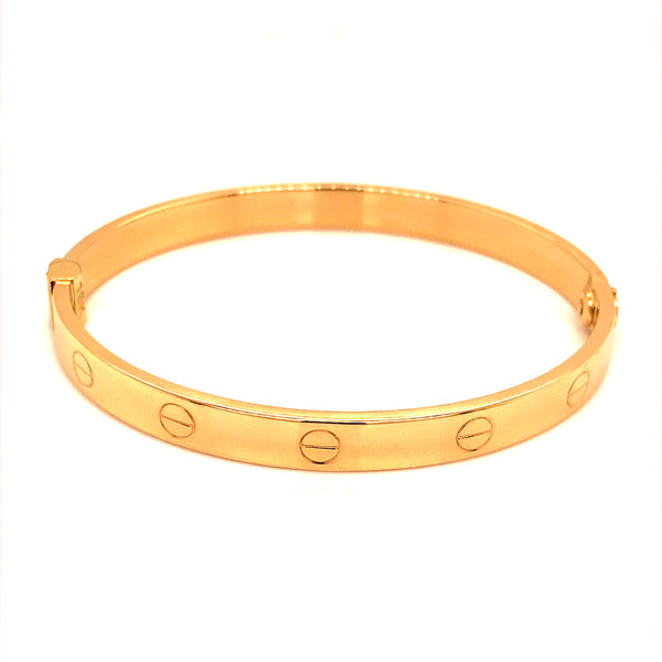 Caña estilo Cartier en oro amarillo 18kt