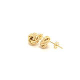 Aretes (nudos) en oro amarillo 10KT