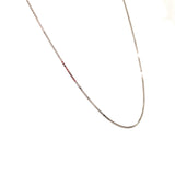 Cadena (Veneciana maciza) 45cm en oro blanco 18k