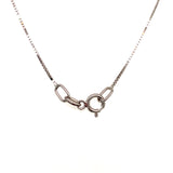 Cadena (Veneciana maciza) 45cm en oro blanco 18k