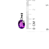 Dije de amatista en plata 925