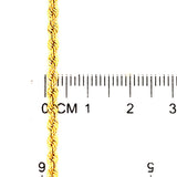 Cadena Cordón hueca en oro amarillo 10kt. 50cm