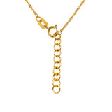 Collar 45cm (corazones) en oro tres tonos 10k