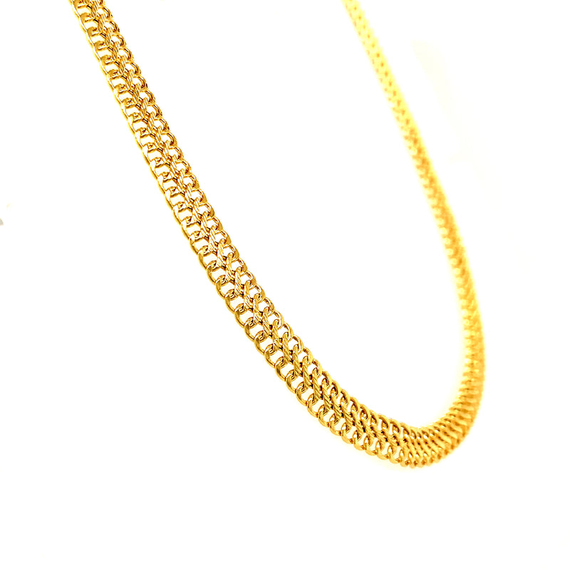 Collar Sedusa en oro amarillo 10k. 45cm
