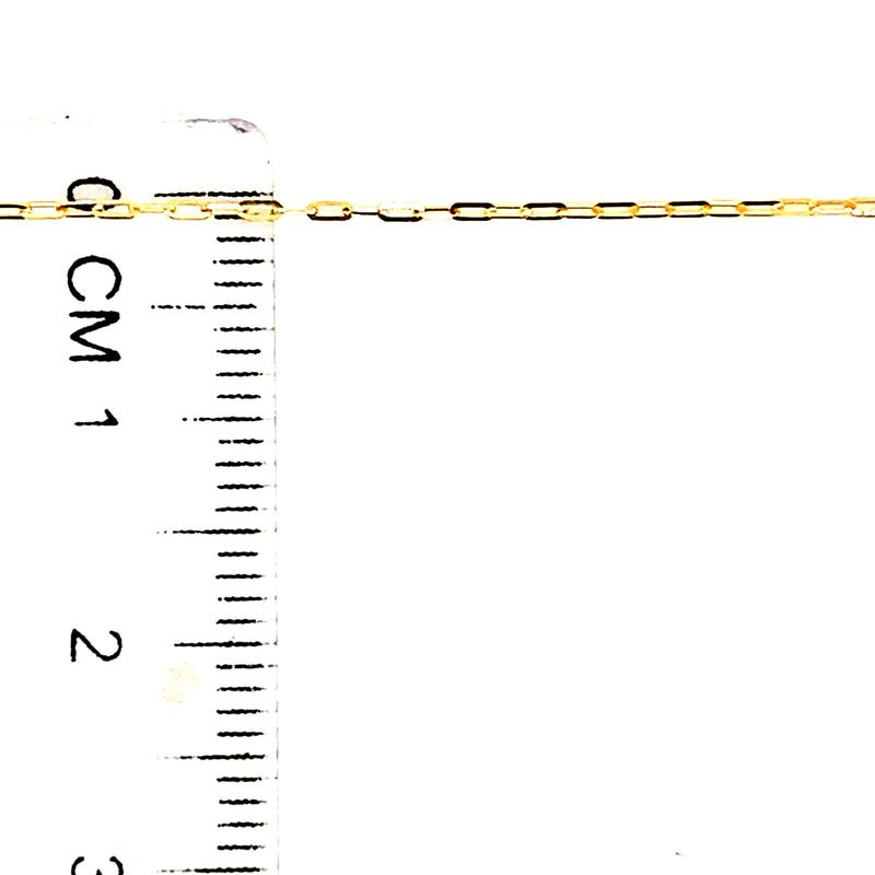 Cadena (mini clip) en oro amarillo 10kt. 40cm