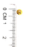 Aretes (bolitas diamantadas) en oro amarillo 10kt.