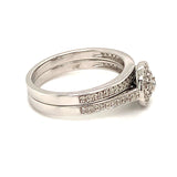 (MIA) Set de anillos con diamantes en oro blanco 18kt.